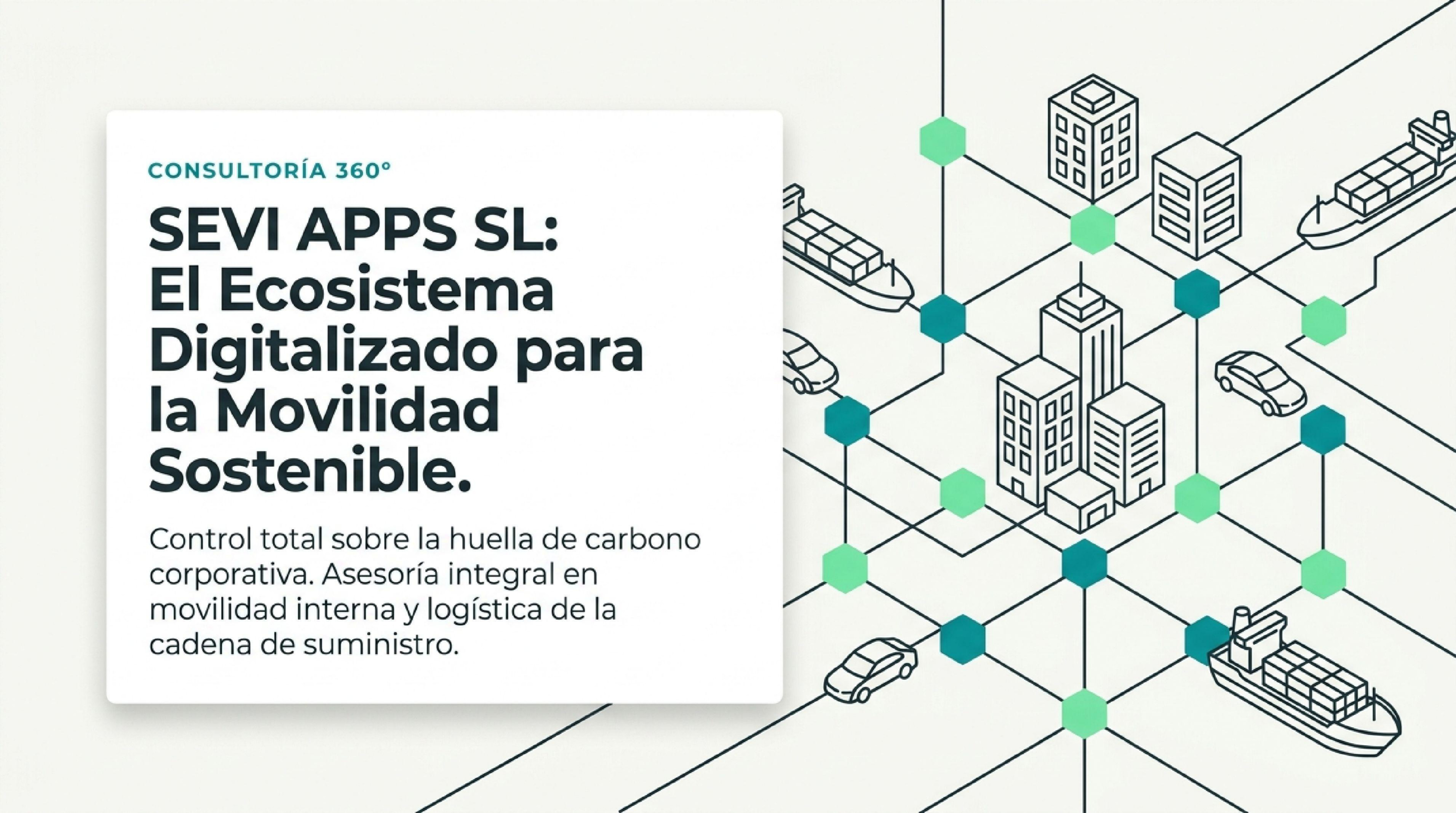 Red de movilidad y logística conectando ciudades, vehículos y transporte de mercancías